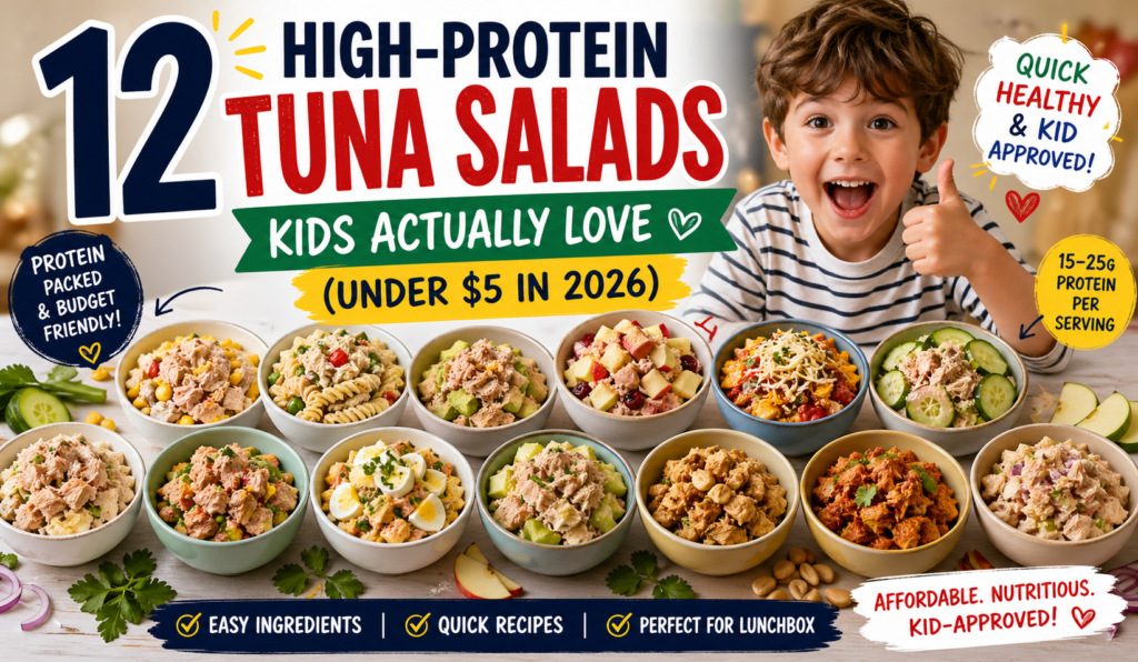 12 High-Protein Tuna Salads Kids Actually Love (Under $5 in 2026)