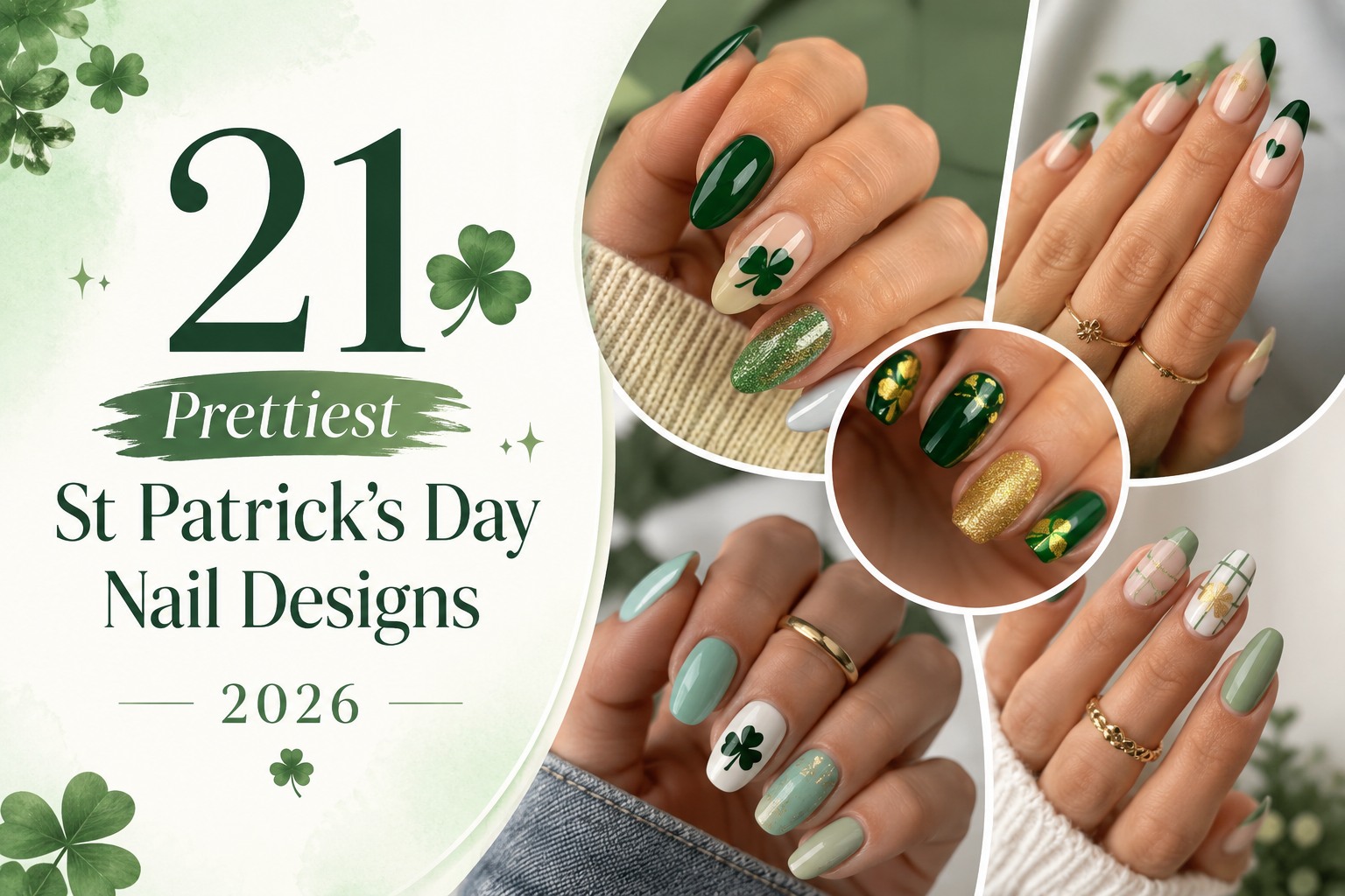 21 Prettiest St Patrick’s Day Nail Designs 2026