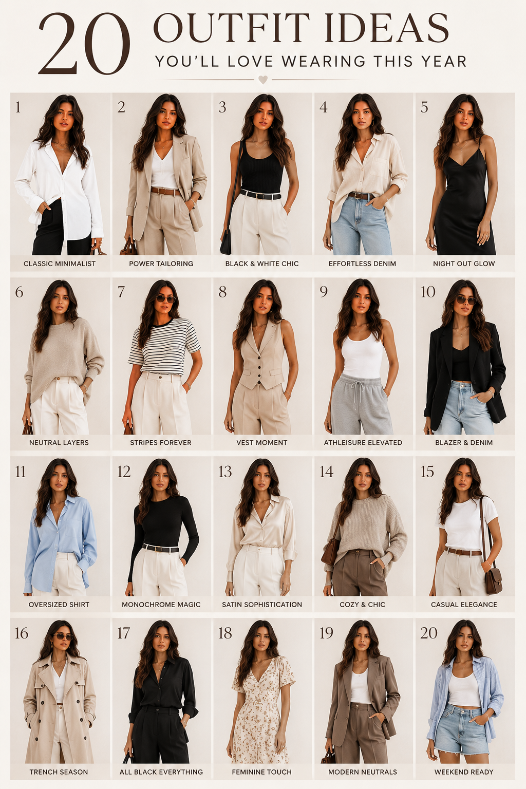 20 Outfit Ideas You'll Love Wearing This Year