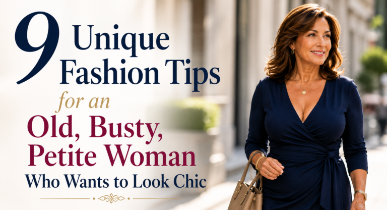 9 Unique Fashion Tips for an Old, Busty, Petite Woman Who Wants to Look Chic