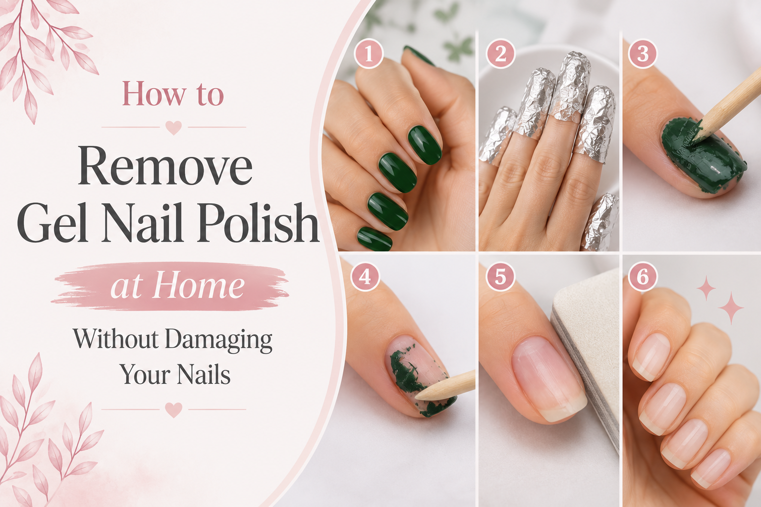 How to Remove Gel Nail Polish at Home Without Damaging Your Nails