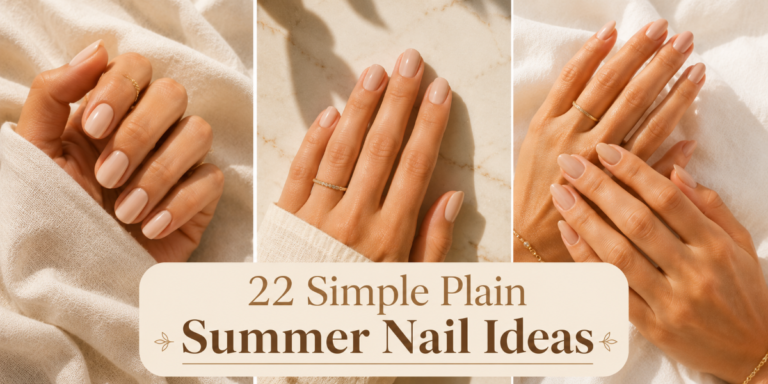 22 Simple Plain Summer Nail Ideas