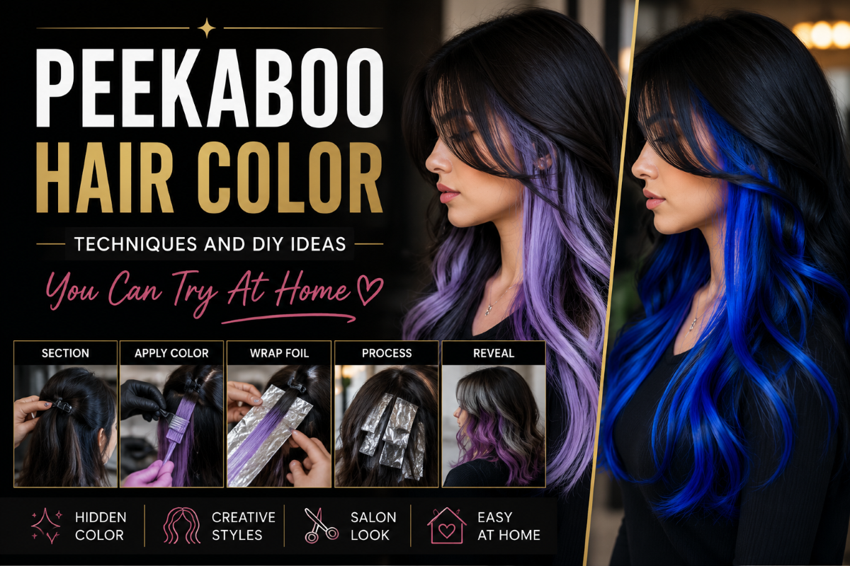 Peekaboo Hair Color Techniques And DIY Ideas You Can Try At Home